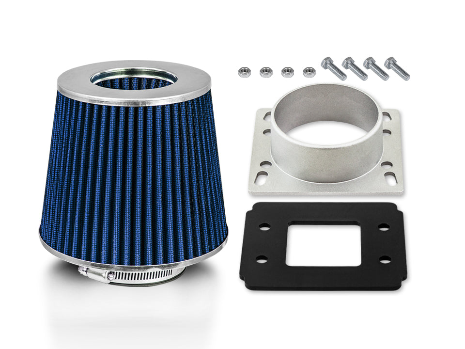 MAF Adapter with Blue Filter For 1992-2003 Ford Ranger 2.3 2.5 3.0 | Rtunes Racing | FAKIT-UNVBL-02