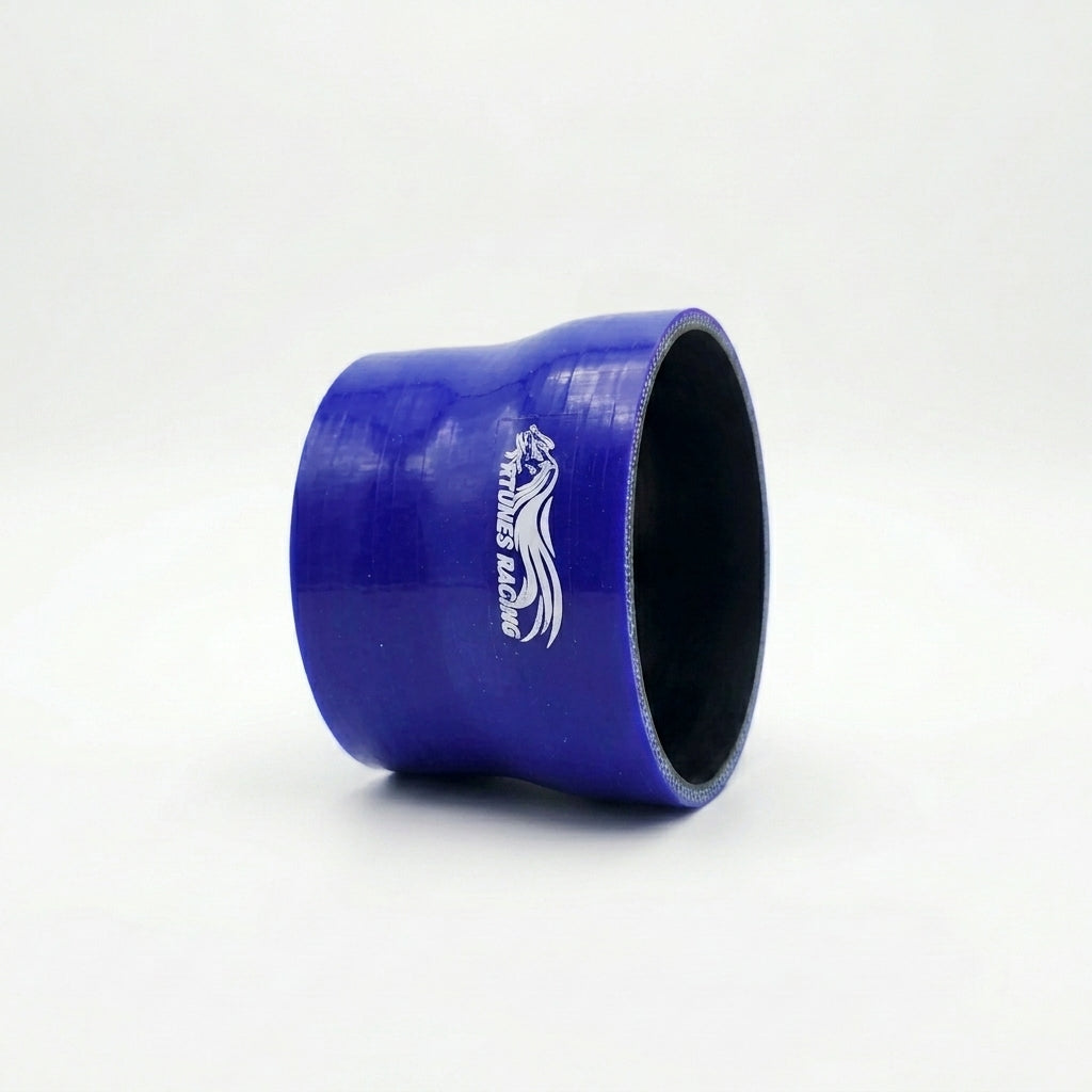 4"-3.5" inch (102mm to 89mm) Silicone Coupler Hose with T-Bolt Clamps | Rtunes Racing | BLUE SH-SR102-89B-TC