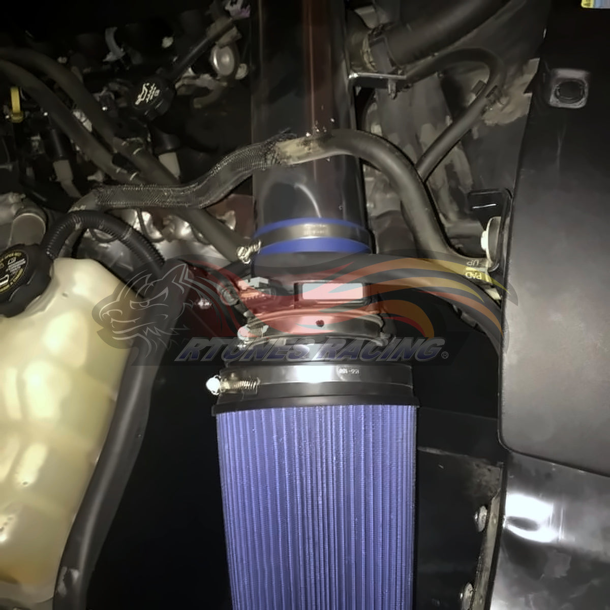 Rtunes Racing HI-CD-01 heat shield cold air intake installed in engine bay
