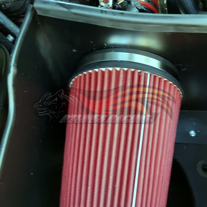 Rtunes Racing HI-CD-02 heat shield cold air intake installed in engine bay