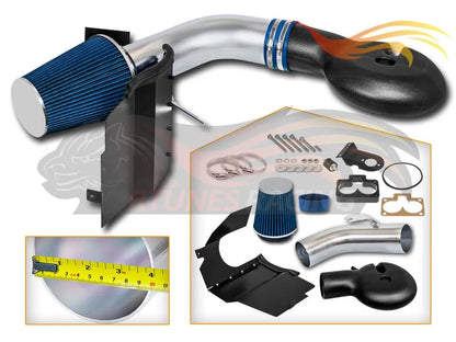 Heat Shield Air Intake Kit For 1997-1998 Dodge Dakota, 1998-2003 Durango V8 5.2L/5.9L | Rtunes Racing | HI-DG-01BL