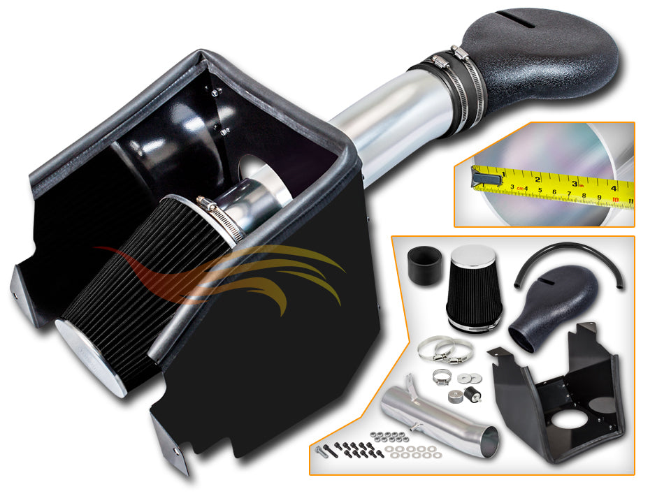 Heat Shield Air Intake Kit For 1994-2001 Dodge Ram 1500 5.2L/5.9L V8, 1994-2002 2500 5.9L V8 | Rtunes Racing | HI-DG-02CK