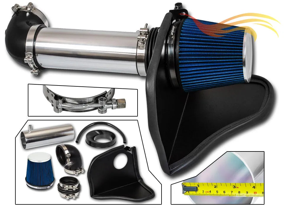 Heat Shield Air Intake Kit For 2008-2010 Challenger, 2006-2010 Charger, 2005-2008 Magnum, 2005-2010 300 Hemi 5.7L, 6.1L V8 | Rtunes Racing | HI-DG-08BL