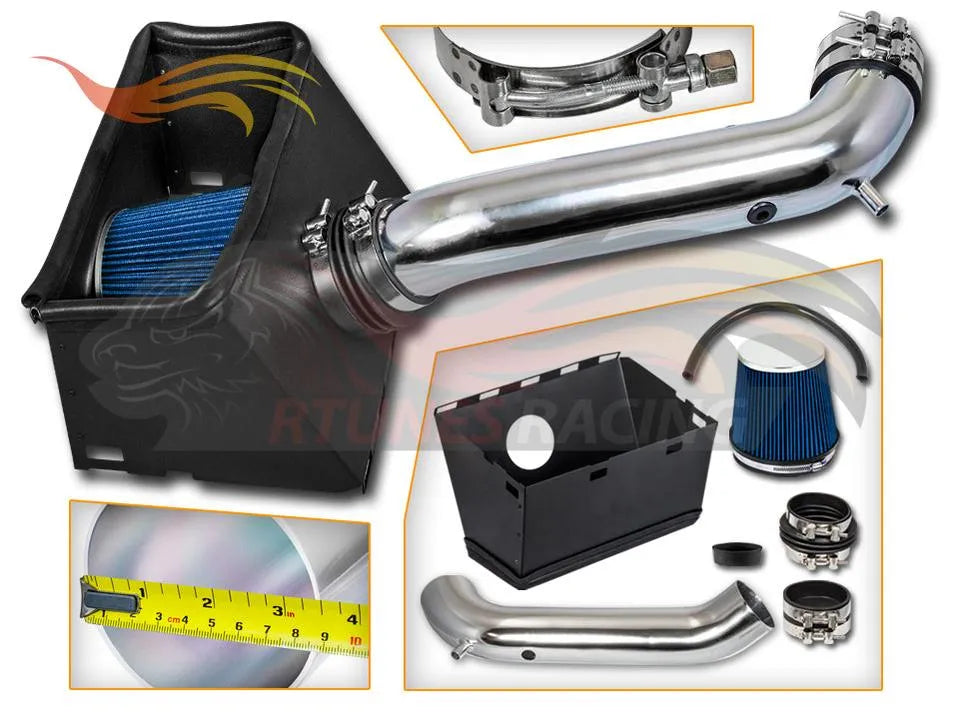 Heat Shield Air Intake Kit For 2003-2008 Dodge Ram 1500 V8 4.7 5.7 V8 /2003-2008 2500 5.7 V8 | Rtunes Racing | HI-DG-09BL