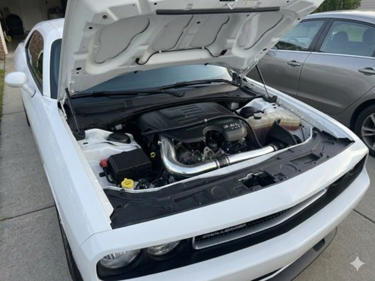 Heat Shield Air Intake Kit For 2011-2023 Dodge Challenger/Charger/Chrysler 300 3.6L V6 | Rtunes Racing | RHI-DG-12BK