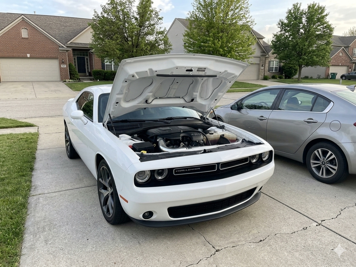 Heat Shield Air Intake Kit For 2011-2023 Dodge Challenger/Charger/Chrysler 300 3.6L V6 | Rtunes Racing | RHI-DG-12BK