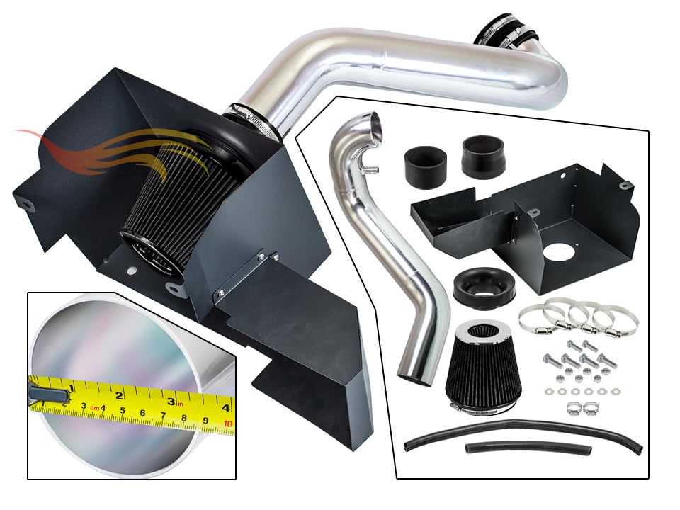 Heat Shield Air Intake Kit For 2013-2018 Ram 1500 3.6L V6 (No Classic) & 2019-2024 Ram 1500 (Classic Only) 3.6L V6 | Rtunes Racing | HI-DG-14CK