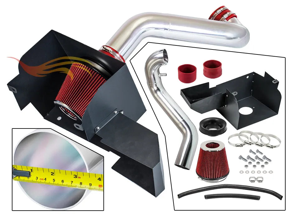 Heat Shield Air Intake Kit For 2013-2018 Ram 1500 3.6L V6 (No Classic) & 2019-2024 Ram 1500 (Classic Only) 3.6L V6 | Rtunes Racing | HI-DG-14RD