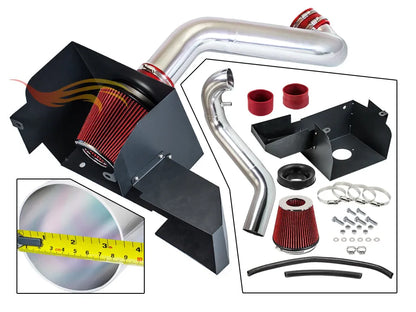 Heat Shield Air Intake Kit For 2013-2018 Ram 1500 3.6L V6 (No Classic) & 2019-2024 Ram 1500 (Classic Only) 3.6L V6 | Rtunes Racing | HI-DG-14RD