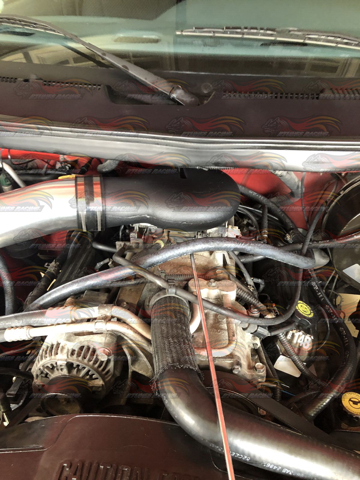 Heat Shield Air Intake Kit For 1994-2001 Dodge Ram 1500 5.2L/5.9L V8, 1994-2002 2500 5.9L V8 | Rtunes Racing | HI-DG-02RD