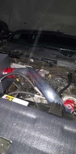 Rtunes Racing HI-DG-14 heat shield cold air intake installed in engine bay