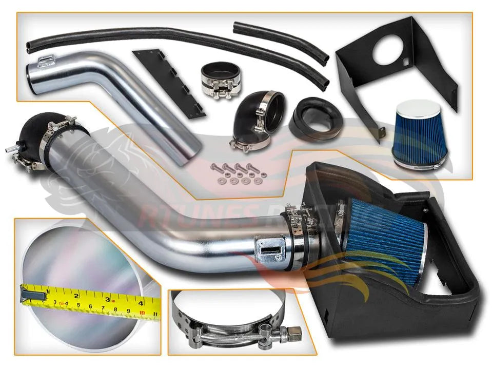 Heat Shield Air Intake Kit For 2009-2010 Ford F150, 2007-2011 Expedition, Navigator 5.4L V8 | Rtunes Racing | HI-FD-04BL
