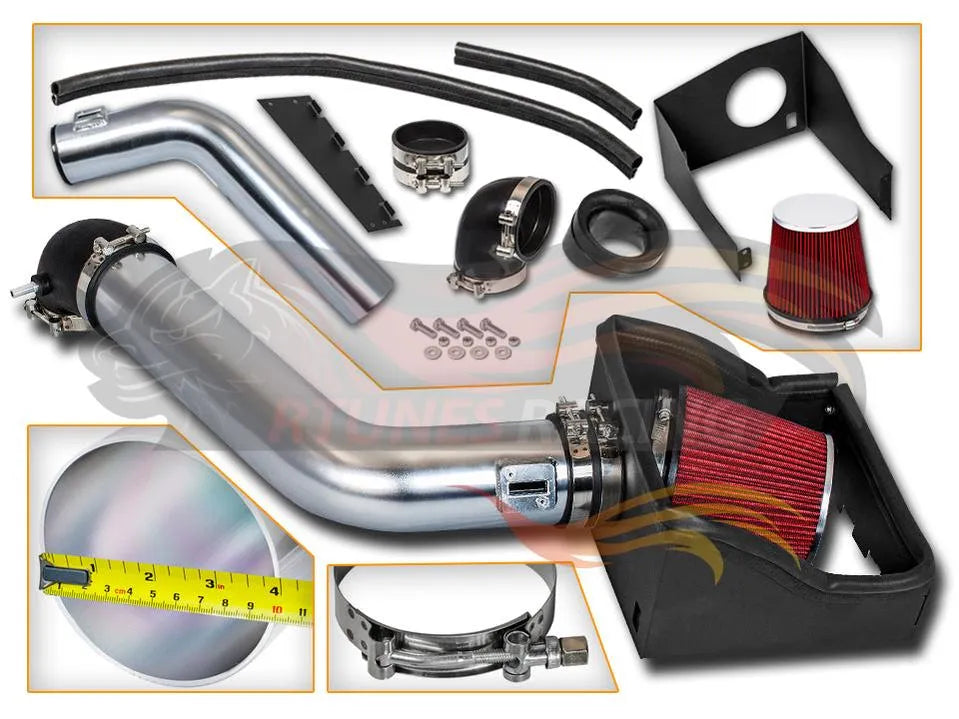 Heat Shield Air Intake Kit For 2009-2010 Ford F150, 2007-2011 Expedition, Navigator 5.4L V8 | Rtunes Racing | HI-FD-04RD