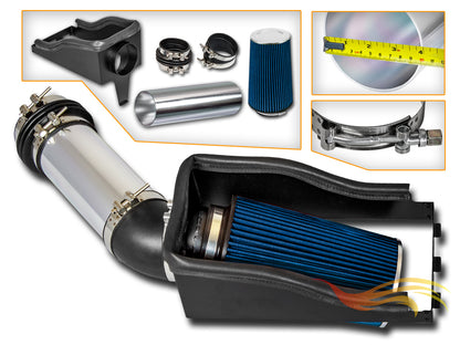 Heat Shield Air Intake Kit For 1999-2003 Ford F250 /F350 Excursion Super Duty 7.3L Turbo Diesel | Rtunes Racing | HI-FD-05BL