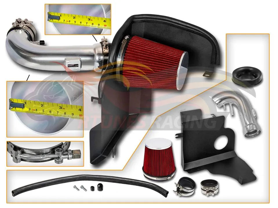Heat Shield Air Intake Kit For 2011-2014 Ford Mustang 5.0L V8 | Rtunes Racing | HI-FD-06RD