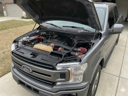Rtunes Racing HI-FD-11 heat shield cold air intake installed in engine bay