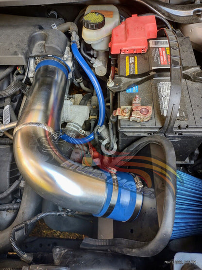Rtunes Racing HI-FD-10 heat shield cold air intake installed in engine bay
