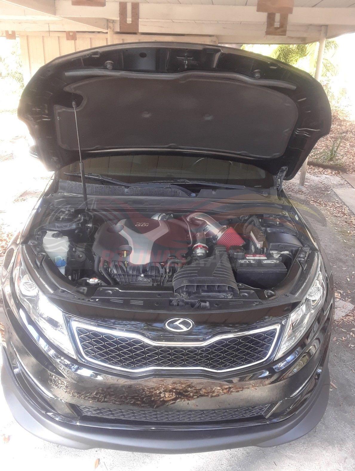 Rtunes Racing HI-HY-01 heat shield cold air intake installed in engine bay