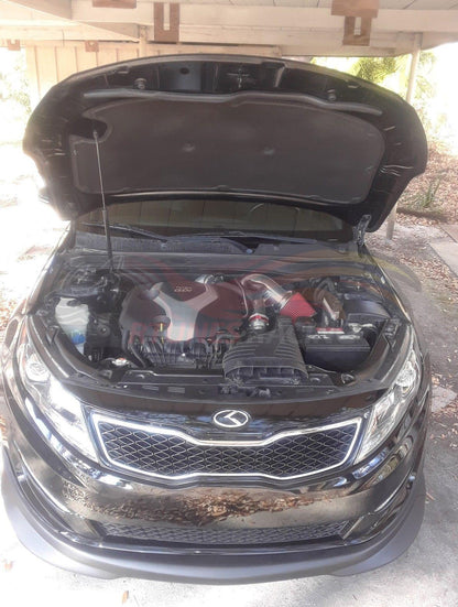 Rtunes Racing HI-HY-01 heat shield cold air intake installed in engine bay