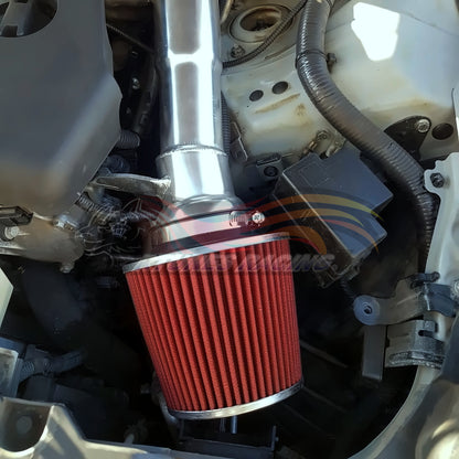 Rtunes Racing HI-NS-01 heat shield cold air intake installed in engine bay
