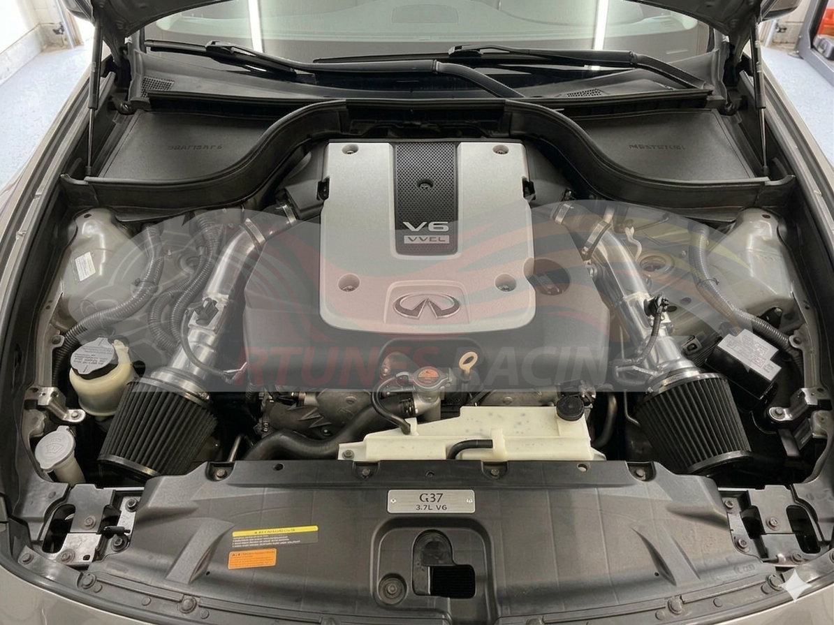 Heat Shield Air Intake Kit For 2009-2020 Nissan 370Z 3.7L V6 | Rtunes Racing | HI-NS-01BL-02