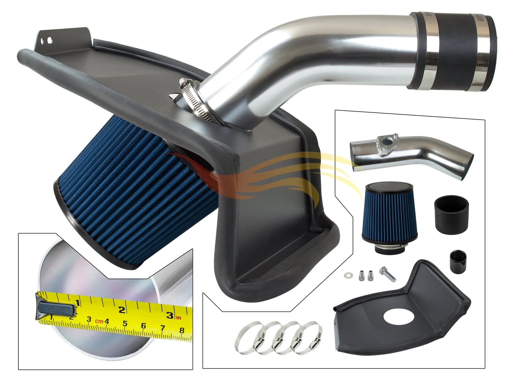Heat Shield Intake For 15-20 Wrx Sti 2.5L Turbo HI-SB-01BL