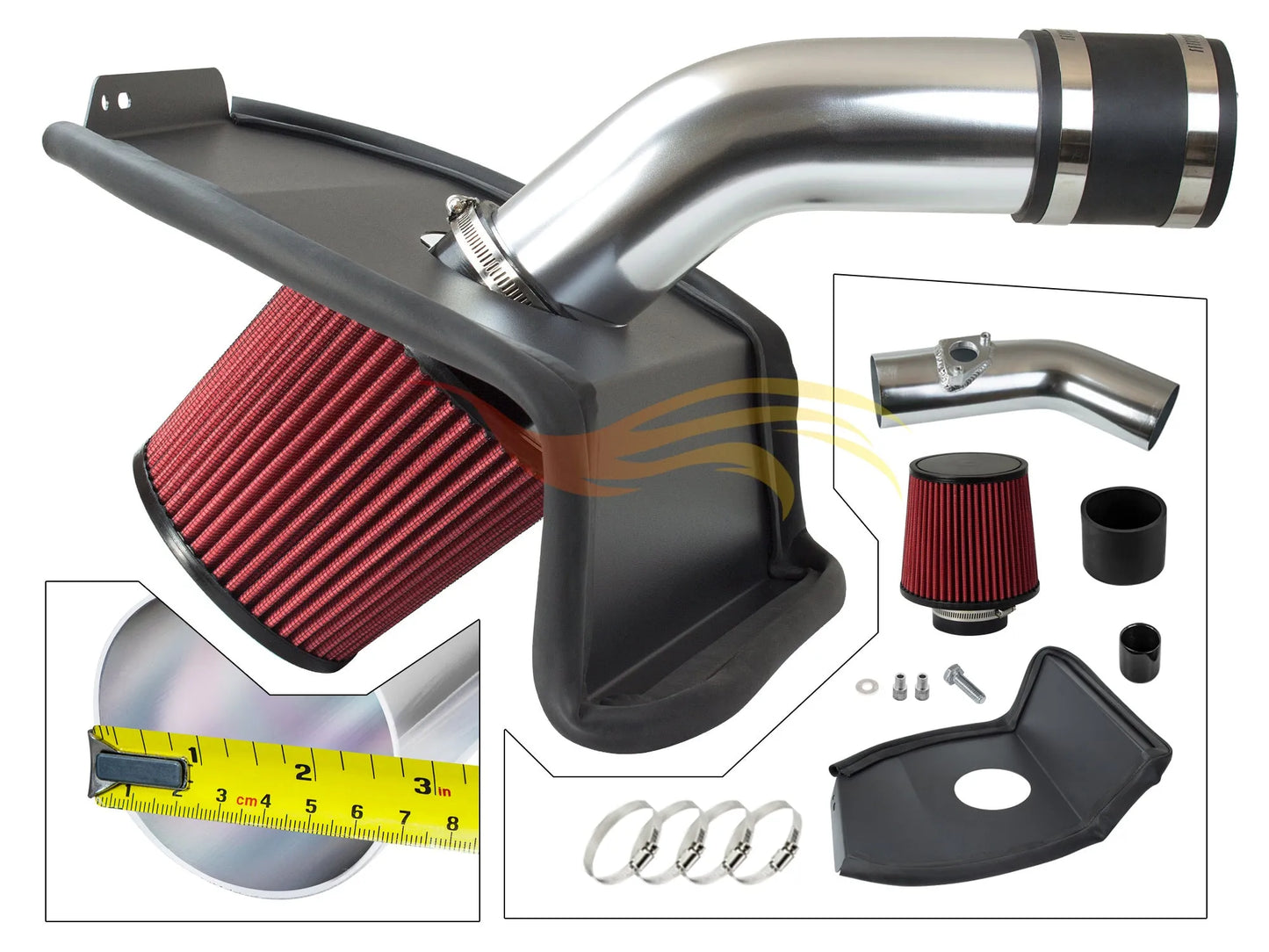 Heat Shield Intake For 15-20 Wrx Sti 2.5L Turbo HI-SB-01RD