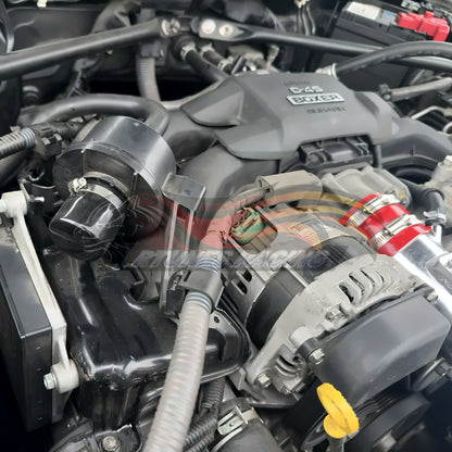 Rtunes Racing HI-SC-01 heat shield cold air intake installed in engine bay