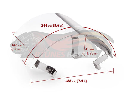 Universal Air Intake Cone Filter Shield Heat Stainless Steel Cover - Chrome | Rtunes Racing | HSHIELD001-SV