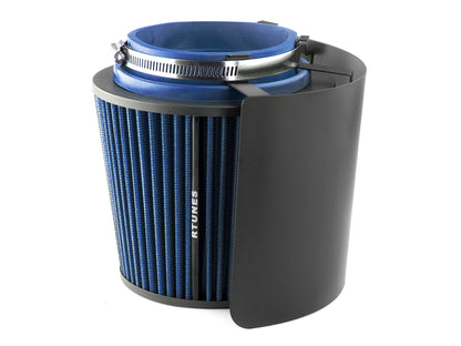 Rtunes Racing Universal Air Intake Cone Filter Cover Heat Shield Stainless Steel Black Cover with Filter | Rtunes Racing | SHIELD-CK-RAFB