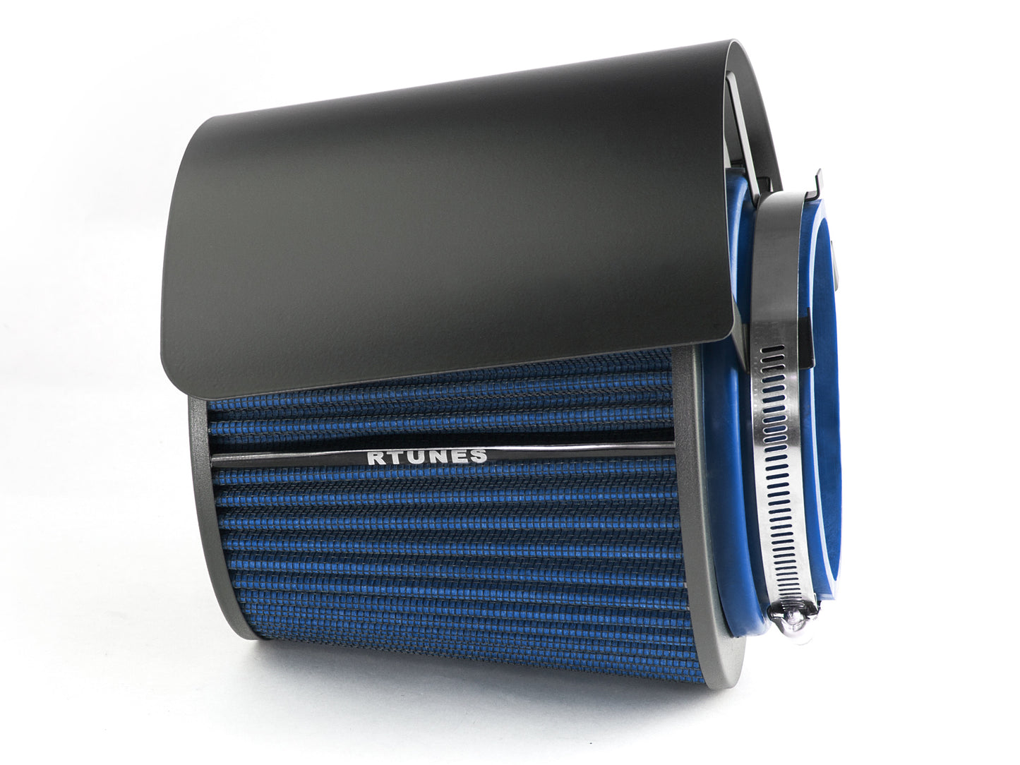 Rtunes Racing Universal Air Intake Cone Filter Cover Heat Shield Stainless Steel Black Cover with Filter | Rtunes Racing | SHIELD-CK-RAFB