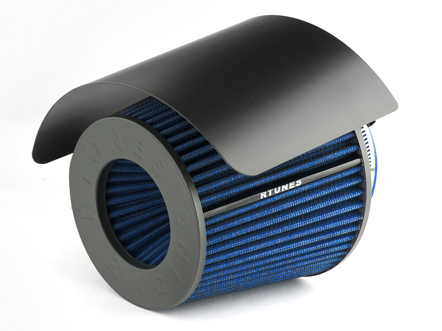 Rtunes Racing Universal Air Intake Cone Filter Cover Heat Shield Stainless Steel Black Cover with Filter | Rtunes Racing | SHIELD-CK-RAFB