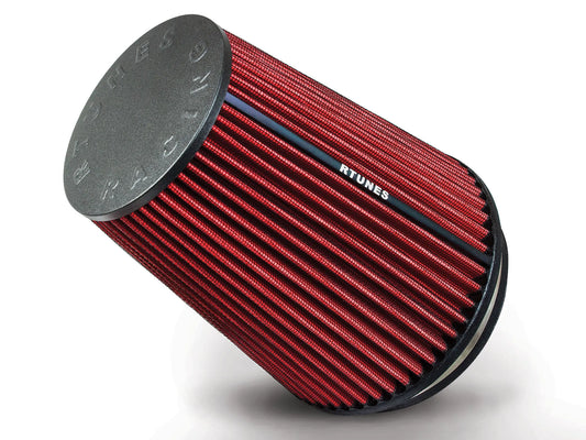 Rtunes RED 6" 102 mm Inlet Truck Cone Air Filter (8" Tall) RAFL6R