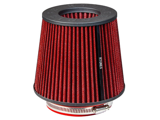 Rtunes RED 2.25"-4" 63.5-102 mm Inlet Cone Air Filter RAFR