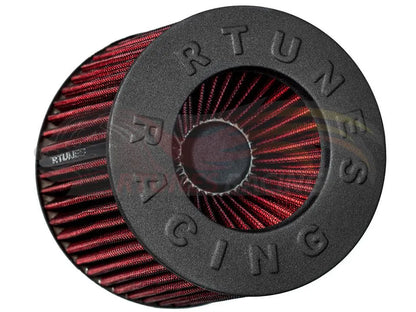 Rtunes RED 2.25"-4" 63.5-102 mm Inlet Cone Air Filter | Rtunes Racing | RAFR
