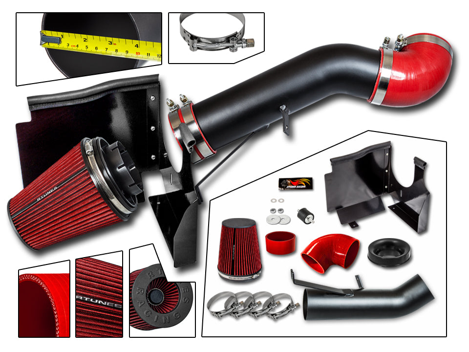 Heat Shield Air Intake Kit For 2007-2008 Avalanche/Tahoe/Yukon 5.3L | Rtunes Racing | RHI-CD-02BK-04