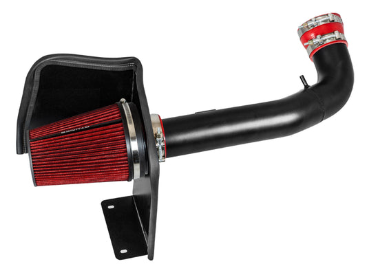 RTUNES RACING BLACK PIPE HEAT SHIELD COLD AIR INTAKE + FILTER Compatible For 09-14 Chevy Chevrolet/GMC/Cadillac V8 4.8L/5.3L/6.0L/6.2L