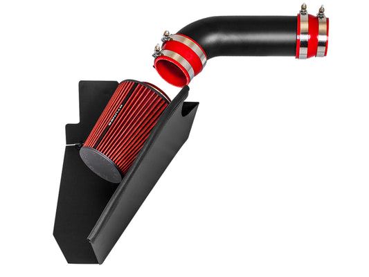 RTUNES RACING BLACK PIPE HEAT SHIELD COLD AIR INTAKE + FILTER Compatible For 96-00 Chevy C/K 1500/2500/3500 V8 5.0L/5.7L