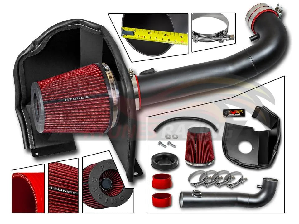 Heat Shield Intake For 14-17 Chevrolet Silverado /14-18 Sierra 1500 4.3L V6 RHI-CH-09BK