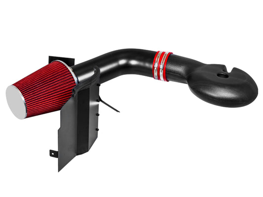 RTUNES RACING BLACK PIPE HEAT SHIELD COLD AIR INTAKE + FILTER Compatible For 97-98 Dodge Dakota V8 5.2L/5.9L / 98-03 Dodge Durango V8 5.2L/5.9L