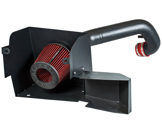 RTUNES RACING BLACK PIPE HEAT SHIELD COLD AIR INTAKE + FILTER Compatible For 13-18 DODGE 1500 / RAM 1500 3.6L V6 / 19 DODGE 1500 CLASSIC / 19-21 RAM 1500 CLASSIC 3.6L V6