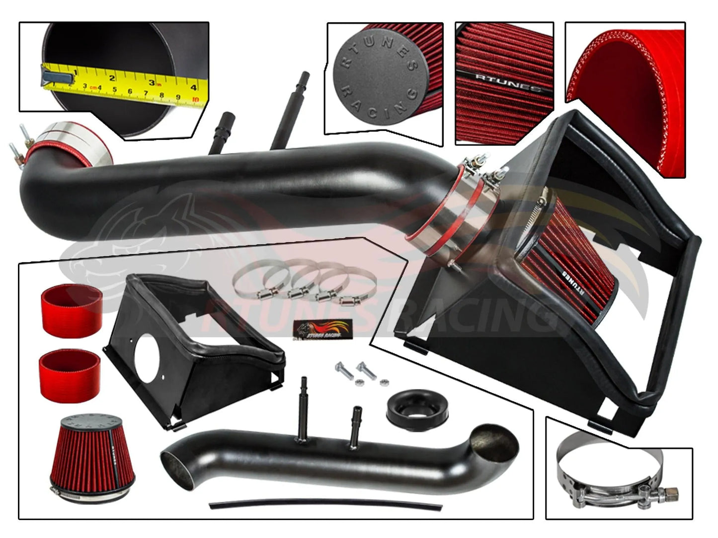 Heat Shield Intake For 15-20 Ford F150 5.0L V8 RHI-FD-09BK