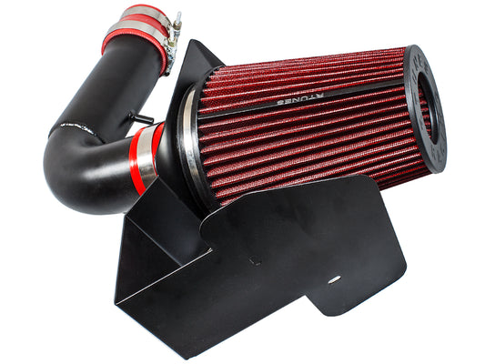 RTUNES RACING BLACK PIPE HEAT SHIELD COLD AIR INTAKE + FILTER Compatible For 11-19 Ford EXPLORER 3.5L