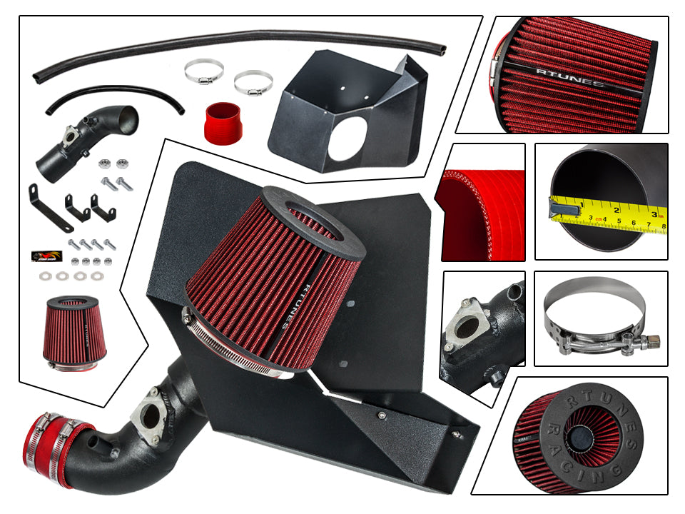 Heat Shield Intake For 09-17 Toyota Corolla / 16-17 Scion im 1.8L RHI-TY-03BK