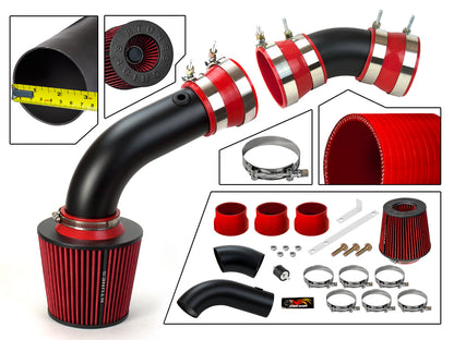 Short Ram Intake For 96-98 Chevy Silverado/Cheyenne / 96-99 Suburban/Tahoe/96-00 Chevy C/K 1500/2500/3500 V8 5.0L 5.7L (2 Pcs) RSI-CH-06BK