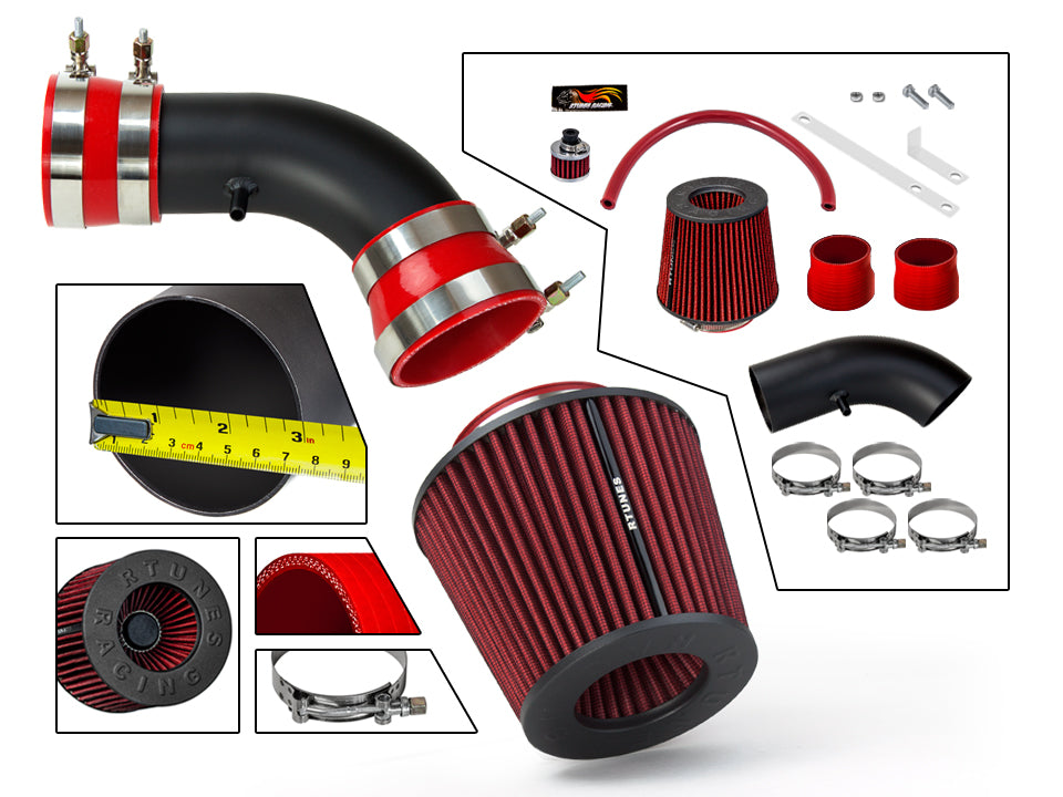 2004-2008 Pontiac Grand Prix 3.8L V6, 2005-2008 GXP 5.3L V8 Short Ram Air Intake Kit | Rtunes Racing | RSI-PT-02BK