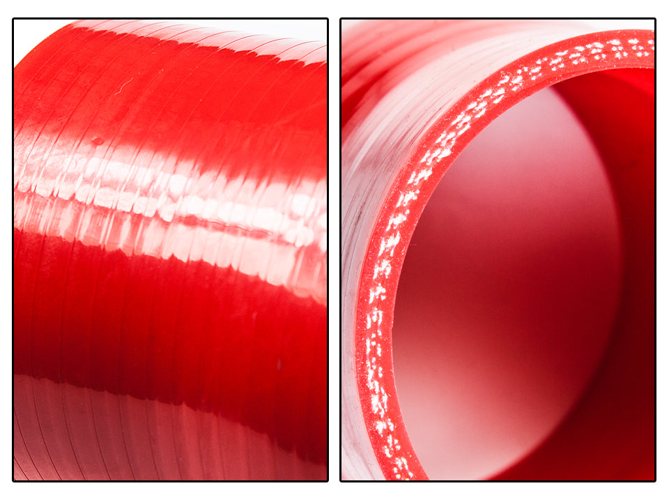 Red Silicone Coupler Hose 3" inch (76mm) with T-Bolt Clamps | Rtunes Racing | SH-SCH76R