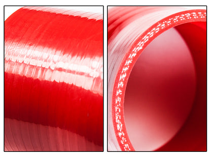 Red Silicone Coupler Hose 3" inch (76mm) with T-Bolt Clamps | Rtunes Racing | SH-SCH76R