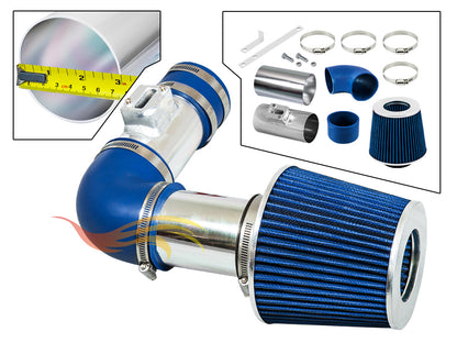Short Ram Air Intake Kit For Acura RDX - Parts Breakdown Blue