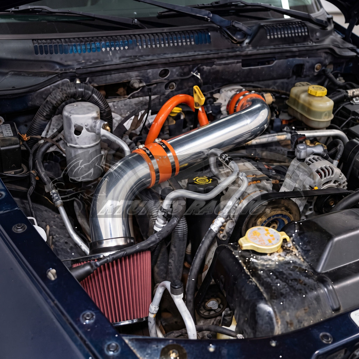 2000-2002 Dodge Dakota, Durango 3.7L V6/4.7L V8 Short Ram Air Intake Kit | Rtunes Racing | SI-DG-03